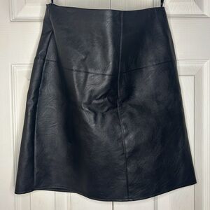 Leather Skirt Black Missguided Tall Mini Skirt Size 4
